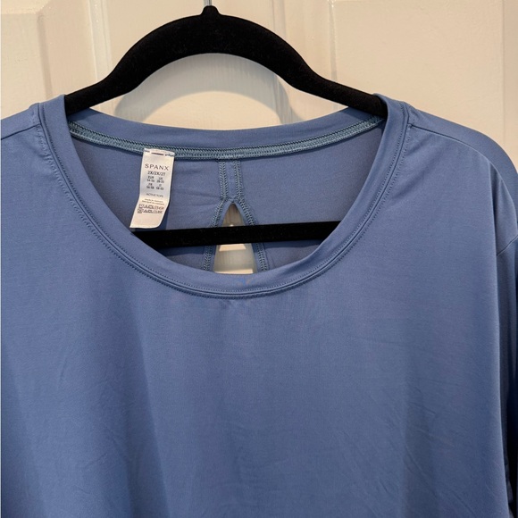 SPANX Blue Long Sleeve Athletic Top Size 2X - Picture 8 of 11